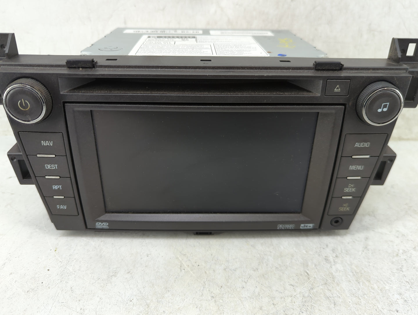 2007-2008 Cadillac Srx Radio AM FM Cd Player Receiver Replacement P/N:25797598 DW468100-5871 Fits Fits 2007 2008 OEM Used Au