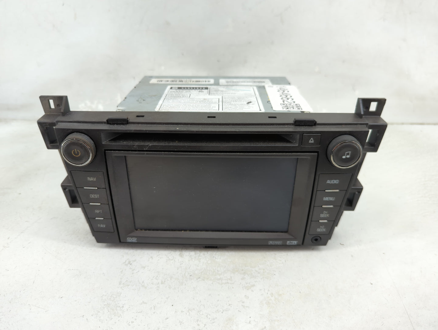 2008-2009 Cadillac Srx Radio AM FM Cd Player Receiver Replacement P/N:25851426 CQ-UG8763X, DW468100-6110 Fits Fits 2008 2009