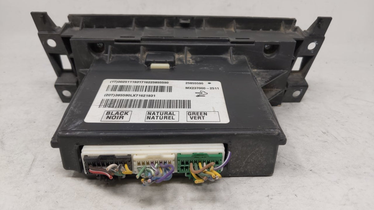 2008-2009 Cadillac Srx Climate Control Module Temperature AC/Heater Replacement P/N:25855590 Fits Fits 2008 2009 OEM Used Au