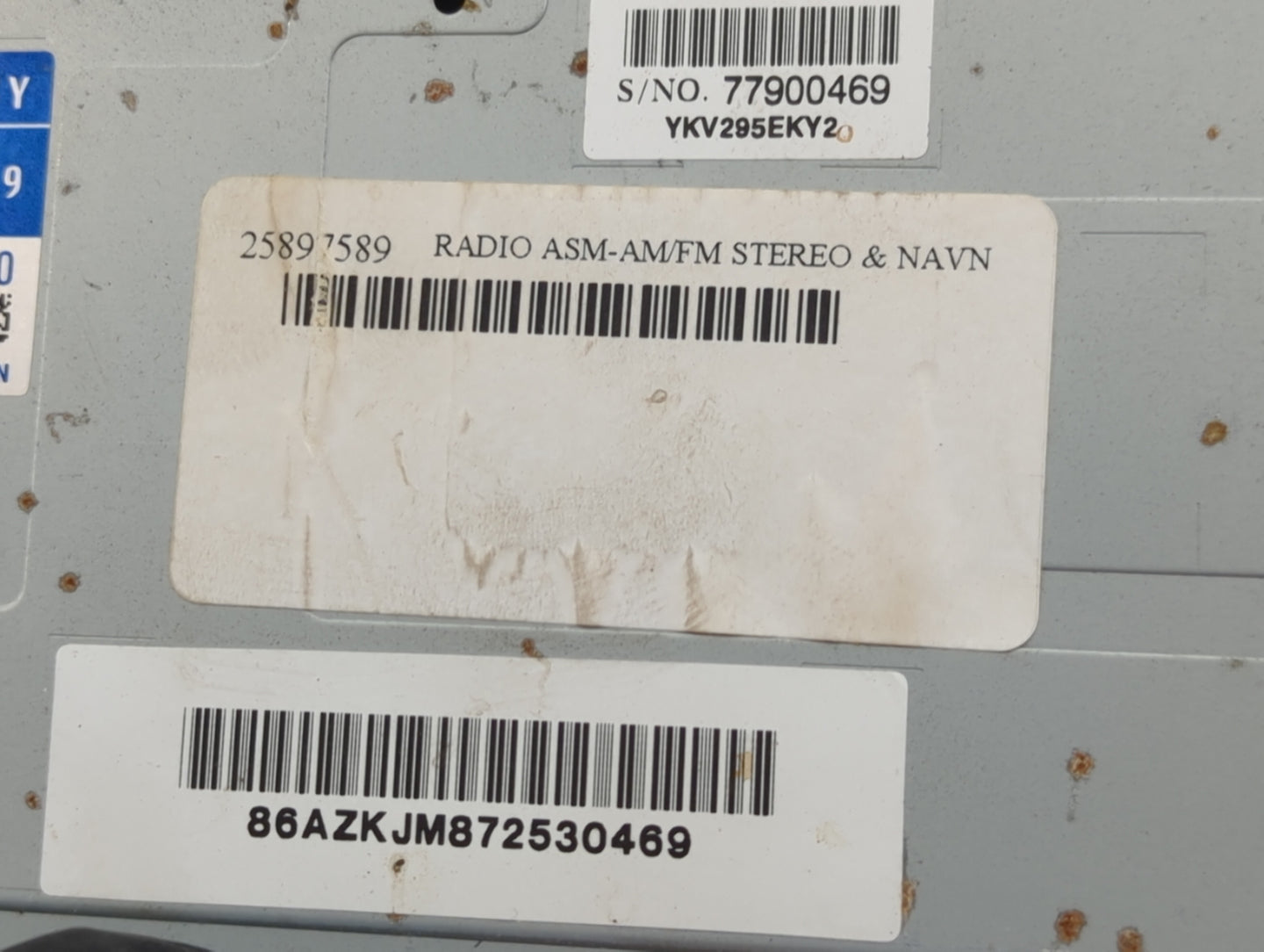 2008 Cadillac Sts Radio AM FM Cd Player Receiver Replacement P/N:25897589 Fits OEM Used Auto Parts - Oemusedautoparts1.com