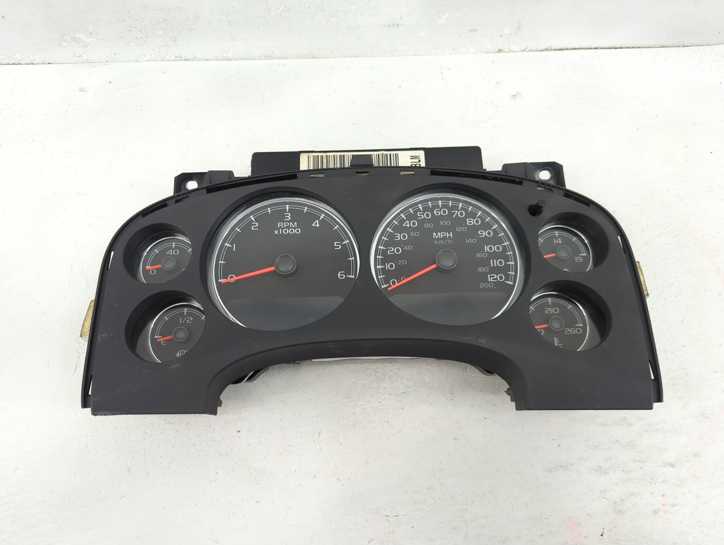2008 Chevrolet Avalanche 1500 Instrument Cluster Speedometer Gauges P/N:28103107 Fits Fits 2007 2009 OEM Used Auto Parts - O