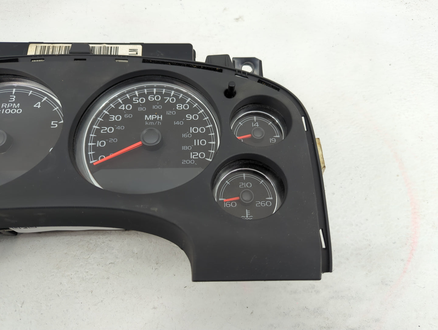 2008 Chevrolet Avalanche 1500 Instrument Cluster Speedometer Gauges P/N:28103107 Fits Fits 2007 2009 OEM Used Auto Parts - O