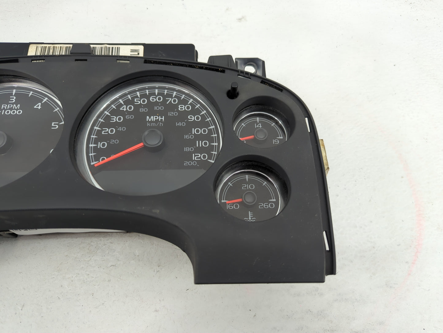 2008 Chevrolet Avalanche 1500 Instrument Cluster Speedometer Gauges P/N:28103107 Fits Fits 2007 2009 OEM Used Auto Parts - O