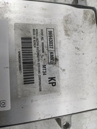 2008 Chevrolet Aveo PCM Engine Control Computer ECU ECM PCU OEM P/N:96943037 KMKU, MT34 Fits Fits 2007 OEM Used Auto Parts -