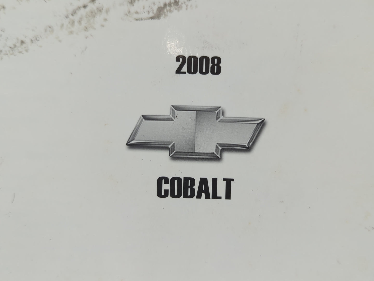 2008 Chevrolet Cobalt Owners Manual Book Guide P/N:25792530 B OEM Used Auto Parts - Oemusedautoparts1.com