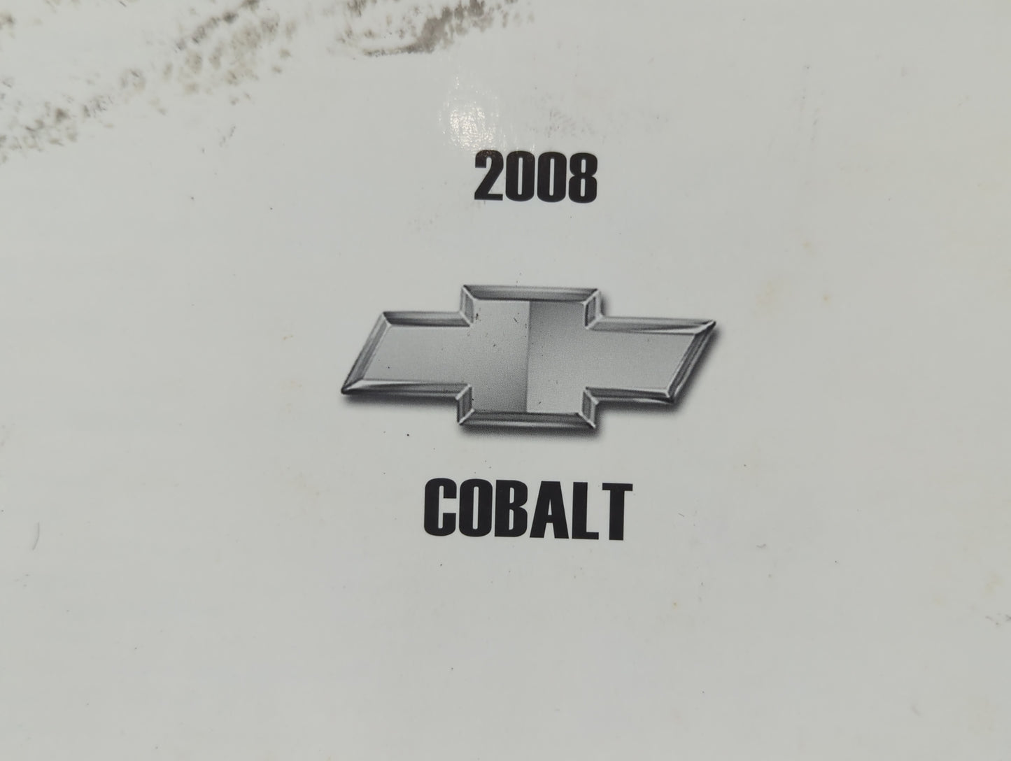 2008 Chevrolet Cobalt Owners Manual Book Guide P/N:25792530 B OEM Used Auto Parts - Oemusedautoparts1.com