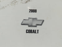 2008 Chevrolet Cobalt Owners Manual Book Guide P/N:25792530 B OEM Used Auto Parts - Oemusedautoparts1.com