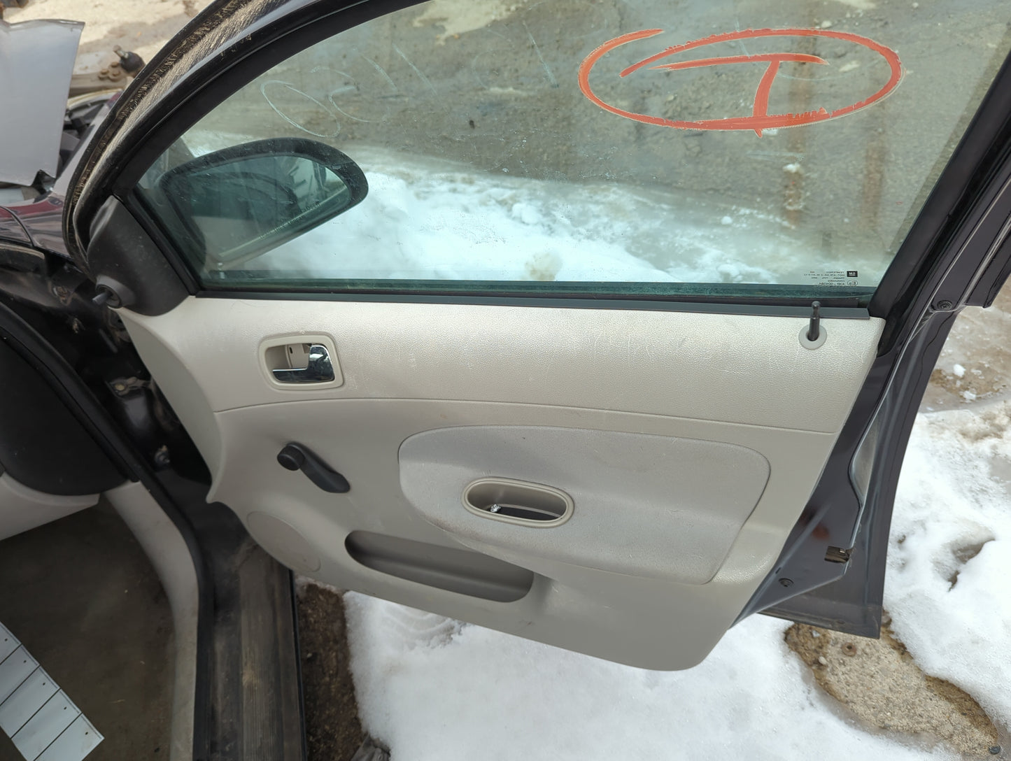 2008 Chevrolet Cobalt Front Right Passenger Interior Door Panel Trim - Oemusedautoparts1.com