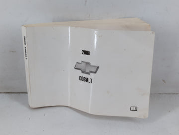 2008 Chevrolet Cobalt Owners Manual Book Guide P/N:15864462 A OEM Used Auto Parts - Oemusedautoparts1.com