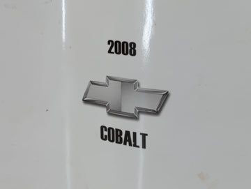 2008 Chevrolet Cobalt Owners Manual Book Guide P/N:15864462 A OEM Used Auto Parts
