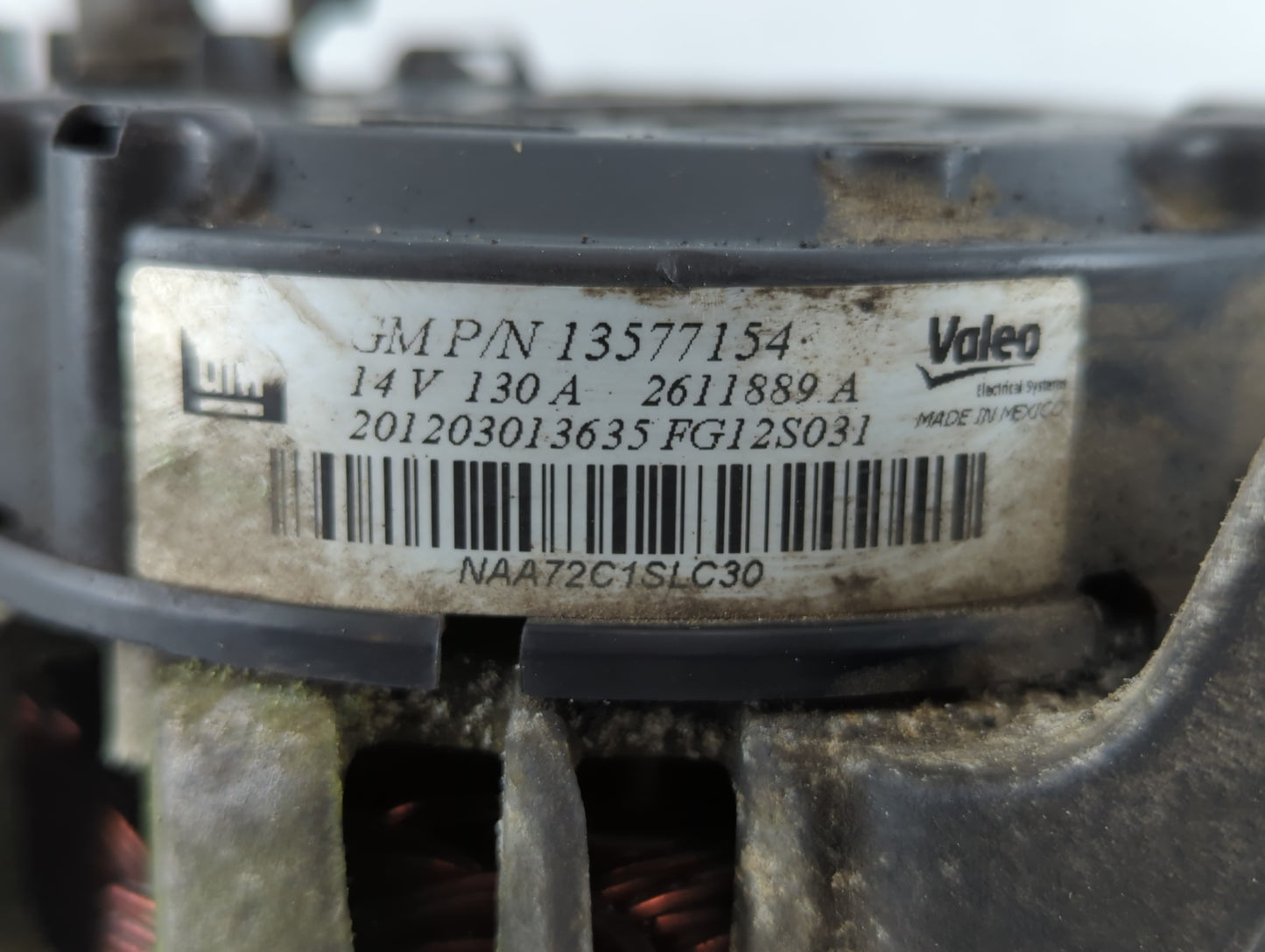 2011 Chevrolet Cruze Alternator Replacement Generator Charging Assembly Engine OEM P/N:13577154 Fits OEM Used Auto Parts - O