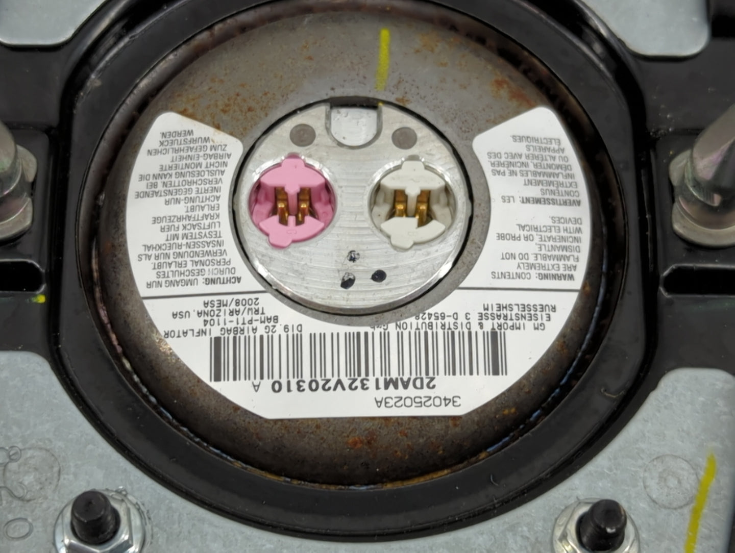 2007-2009 Chevrolet Equinox Air Bag Driver Left Steering Wheel Mounted - Oemusedautoparts1.com