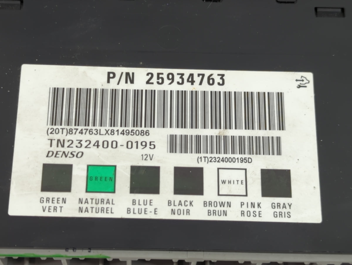 2007-2009 Chevrolet Equinox Body Control Module Bcm Inner Cabin Fuse Box 1130660 - Oemusedautoparts1.com