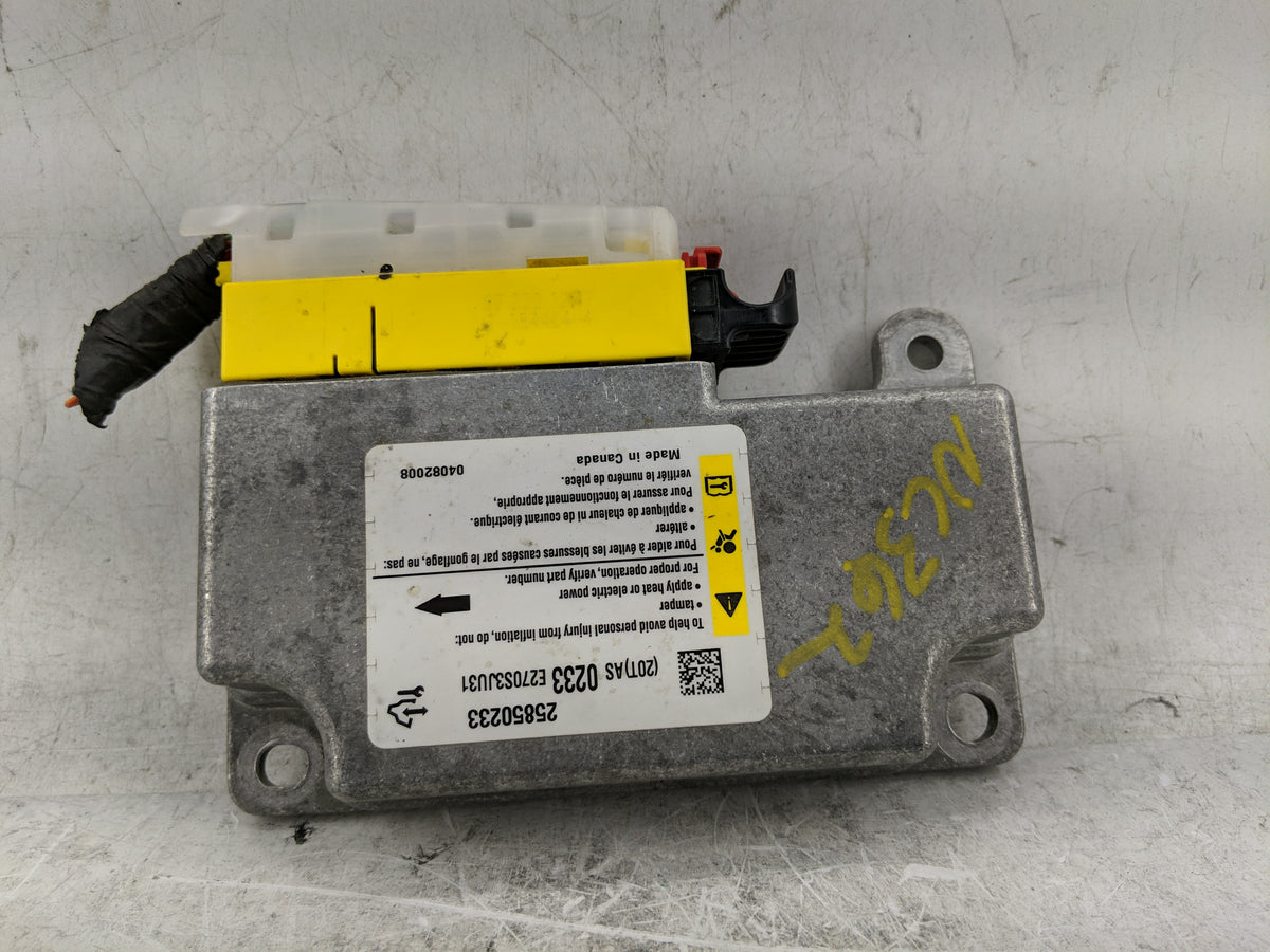 2008-2009 Chevrolet Equinox Airbag Control Module E270s3ju31|25850233 - Oemusedautoparts1.com