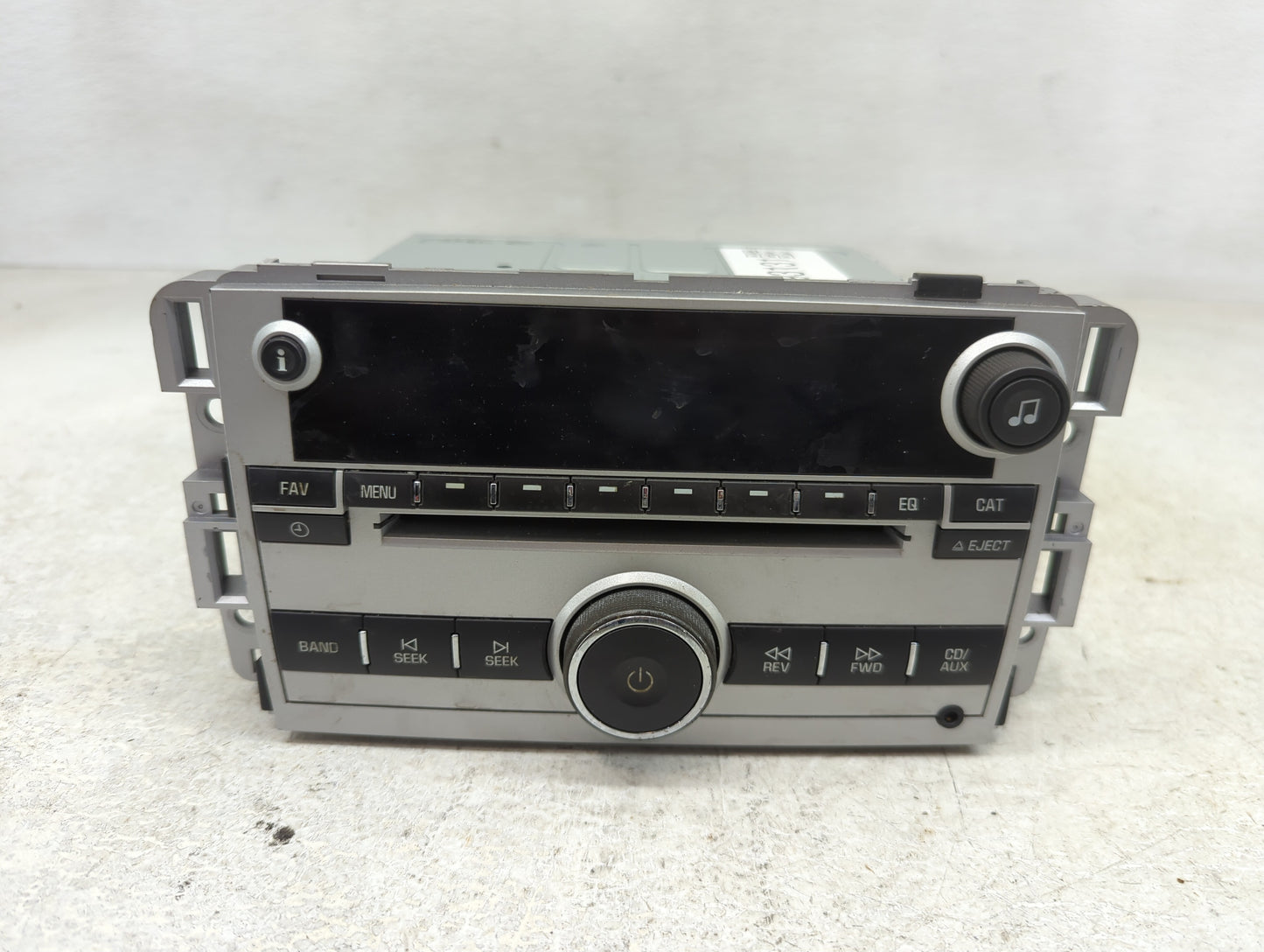 2008 Chevrolet Equinox Radio AM FM Cd Player Receiver Replacement P/N:25887899 Fits OEM Used Auto Parts - Oemusedautoparts1.