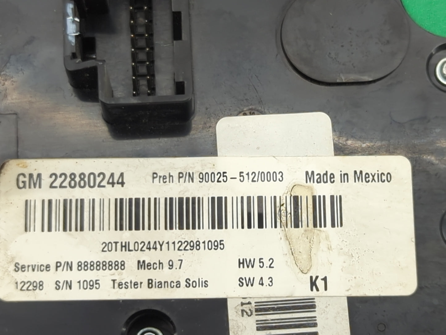 2007-2009 Chevrolet Equinox Climate Control Module Temperature AC/Heater Replacement P/N:22880244 90025-512/0003 Fits OEM Us