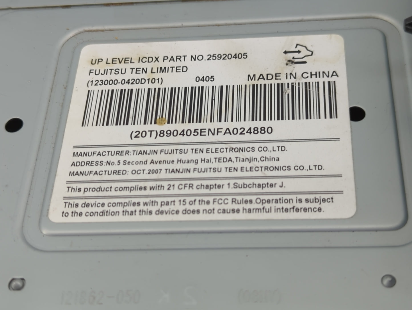 2008 Chevrolet Equinox Radio AM FM Cd Player Receiver Replacement P/N:25920405 Fits OEM Used Auto Parts - Oemusedautoparts1.