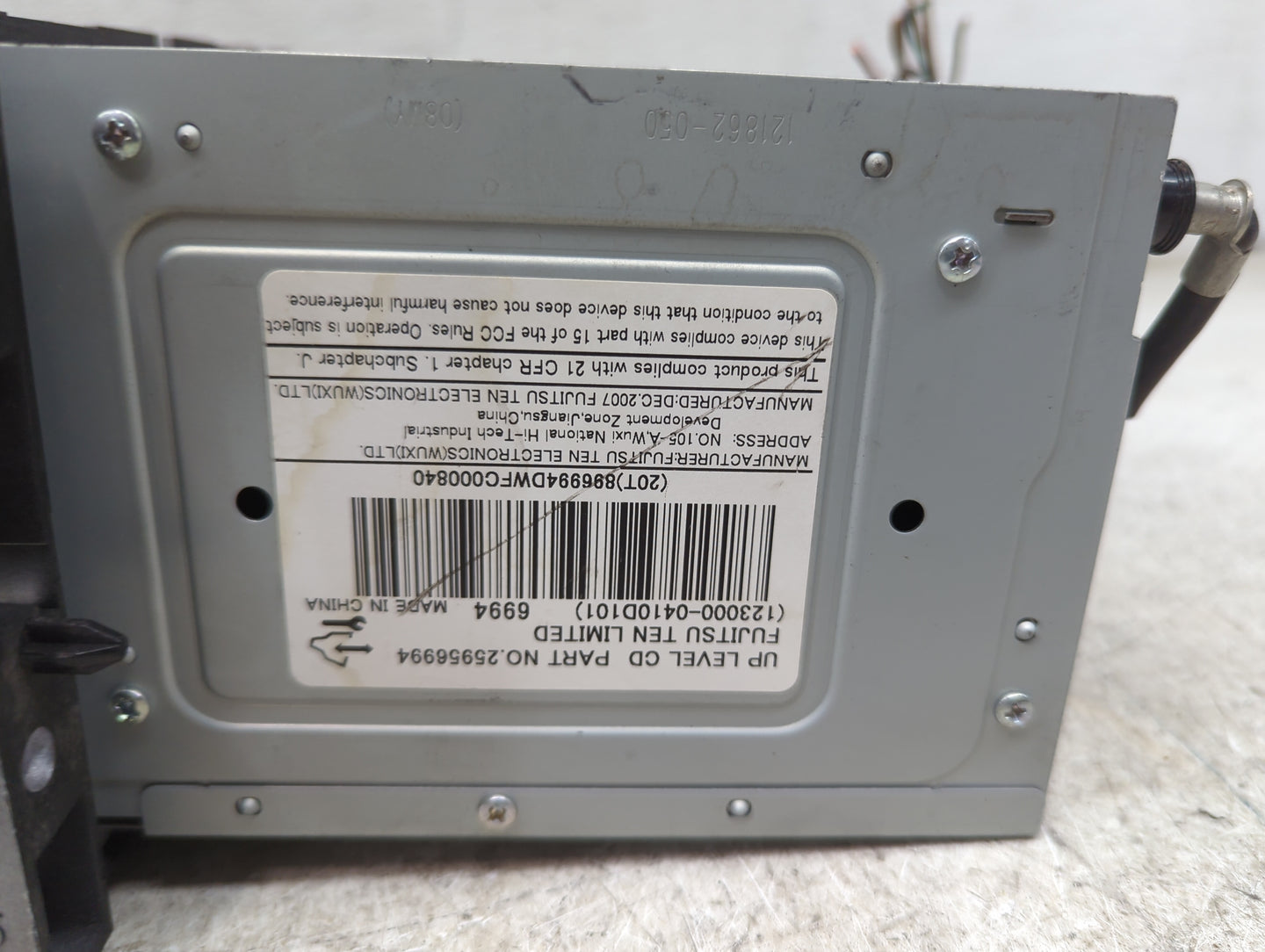 2008 Chevrolet Equinox Radio AM FM Cd Player Receiver Replacement P/N:25956994 1230000-0410D101, 6994, 121862-010 Fits OEM U