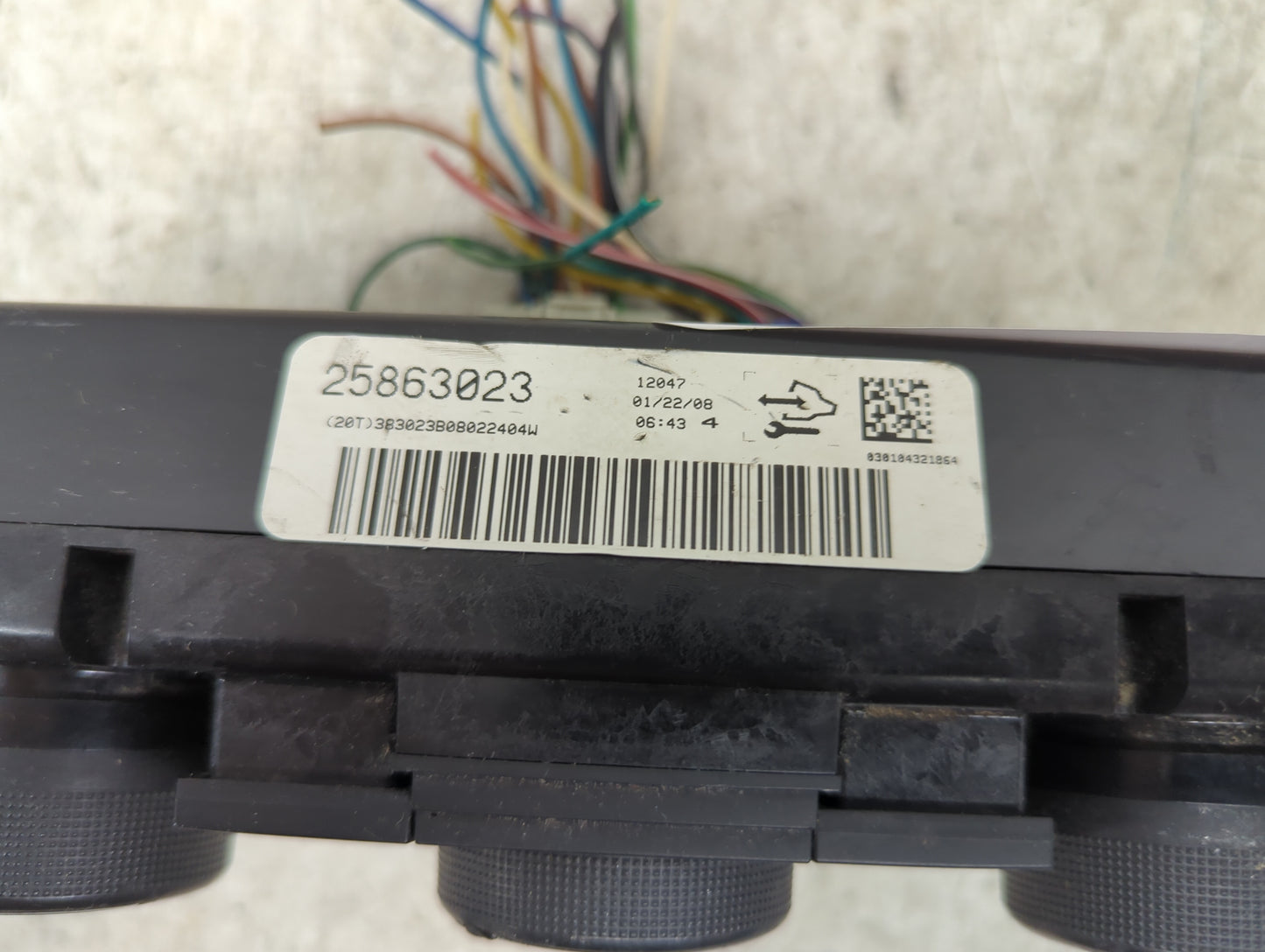 2007-2009 Chevrolet Equinox Climate Control Module Temperature AC/Heater Replacement P/N:25863023 Fits Fits 2007 2008 2009 O