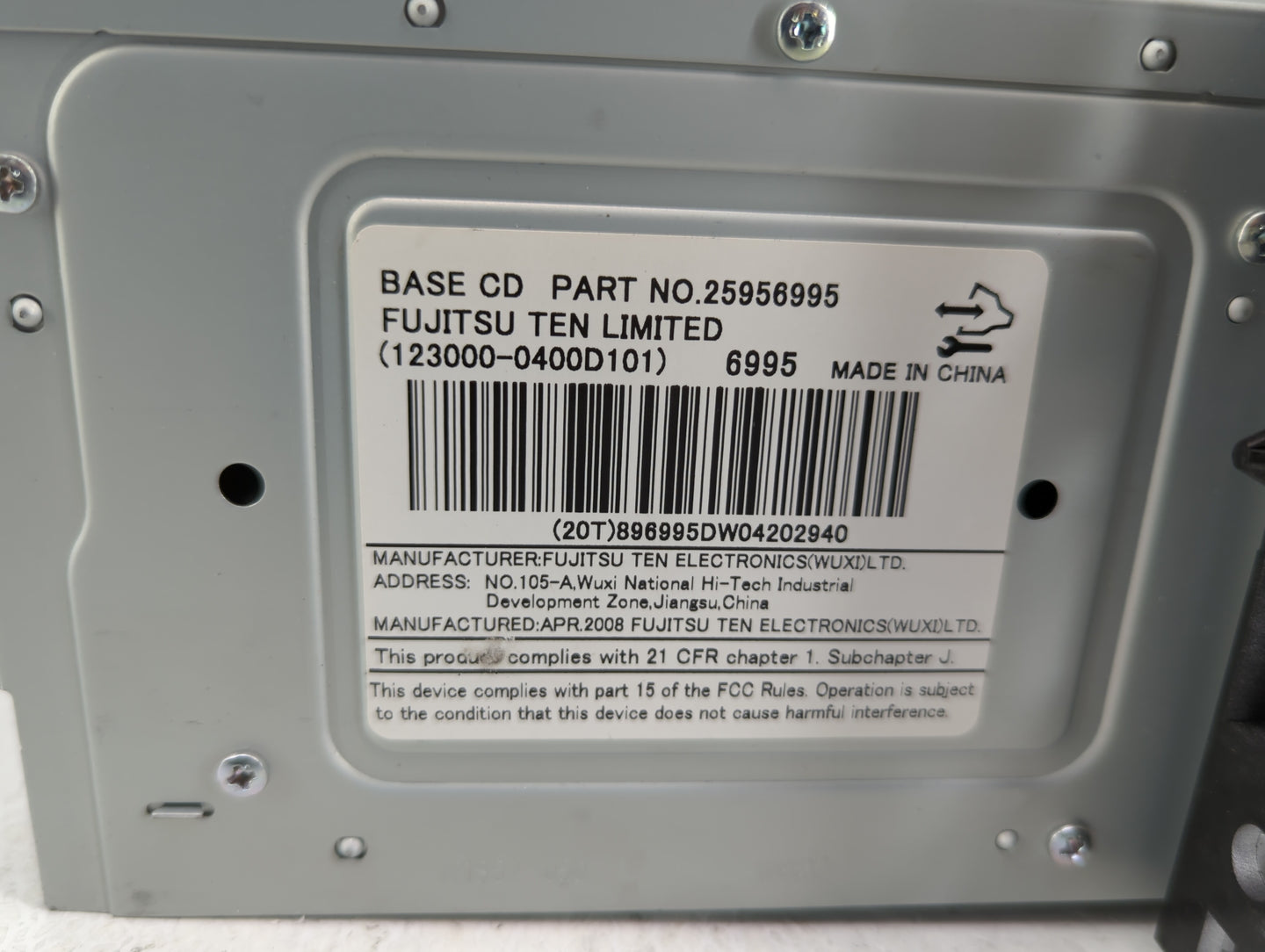 2008-2008 Chevrolet Equinox Am Fm Cd Player Radio Receiver - Oemusedautoparts1.com