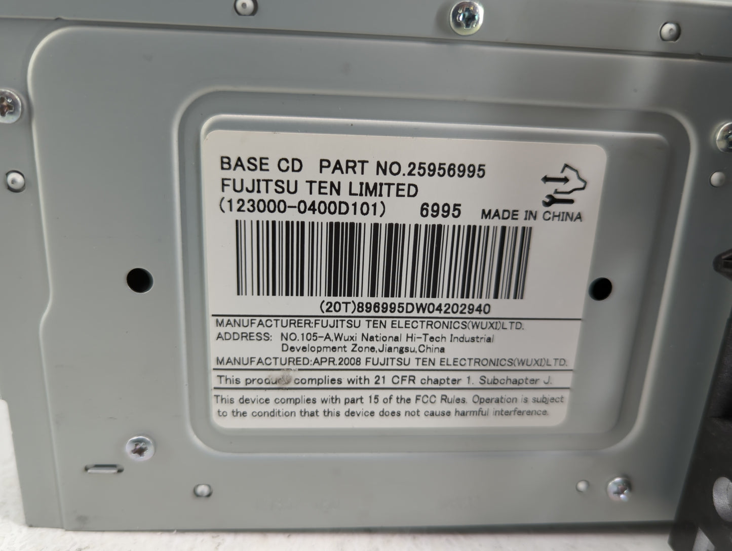2008-2008 Chevrolet Equinox Am Fm Cd Player Radio Receiver - Oemusedautoparts1.com