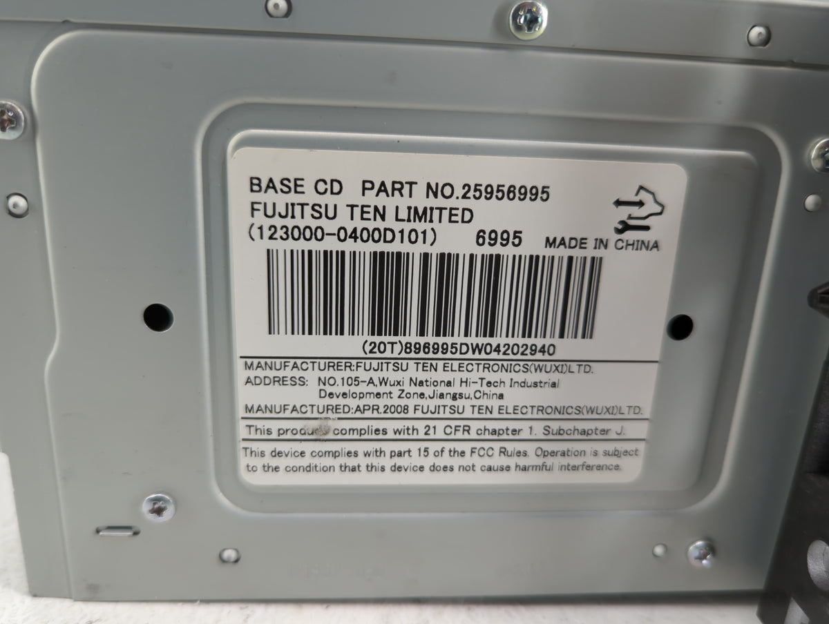 2008-2008 Chevrolet Equinox Am Fm Cd Player Radio Receiver 440083 - Oemusedautoparts1.com