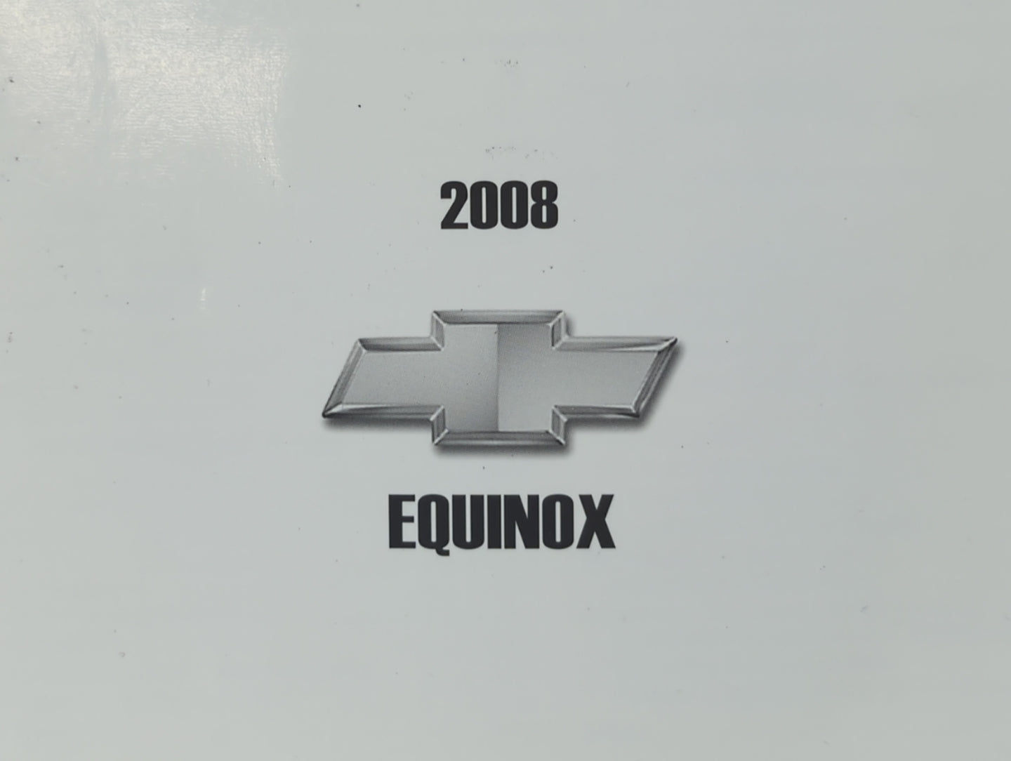 2008 Chevrolet Equinox Owners Manual Book Guide OEM Used Auto Parts - Oemusedautoparts1.com