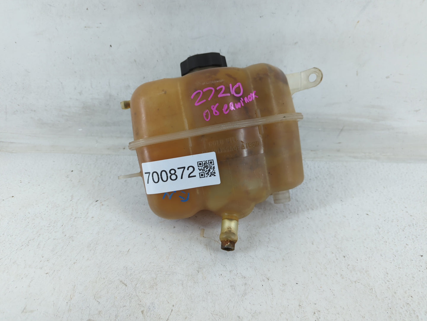 2006 Chevrolet Equinox Radiator Coolant Overflow Expansion Tank Bottle 700872 - Oemusedautoparts1.com