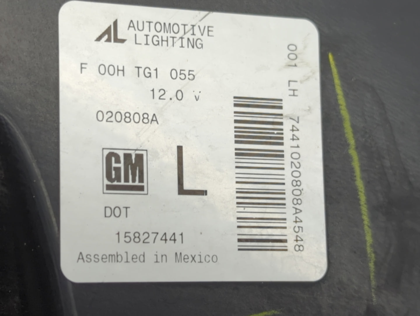 2006-2011 Chevrolet Hhr Driver Left Oem Head Light Headlight Lamp 1389742 - Oemusedautoparts1.com