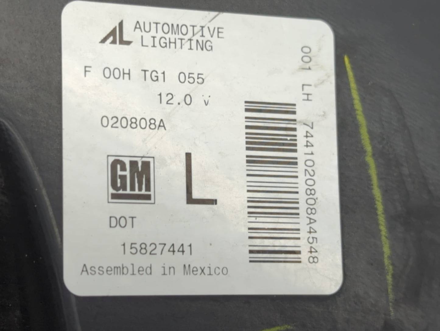 2006-2011 Chevrolet Hhr Driver Left Oem Head Light Headlight Lamp 1389742 - Oemusedautoparts1.com