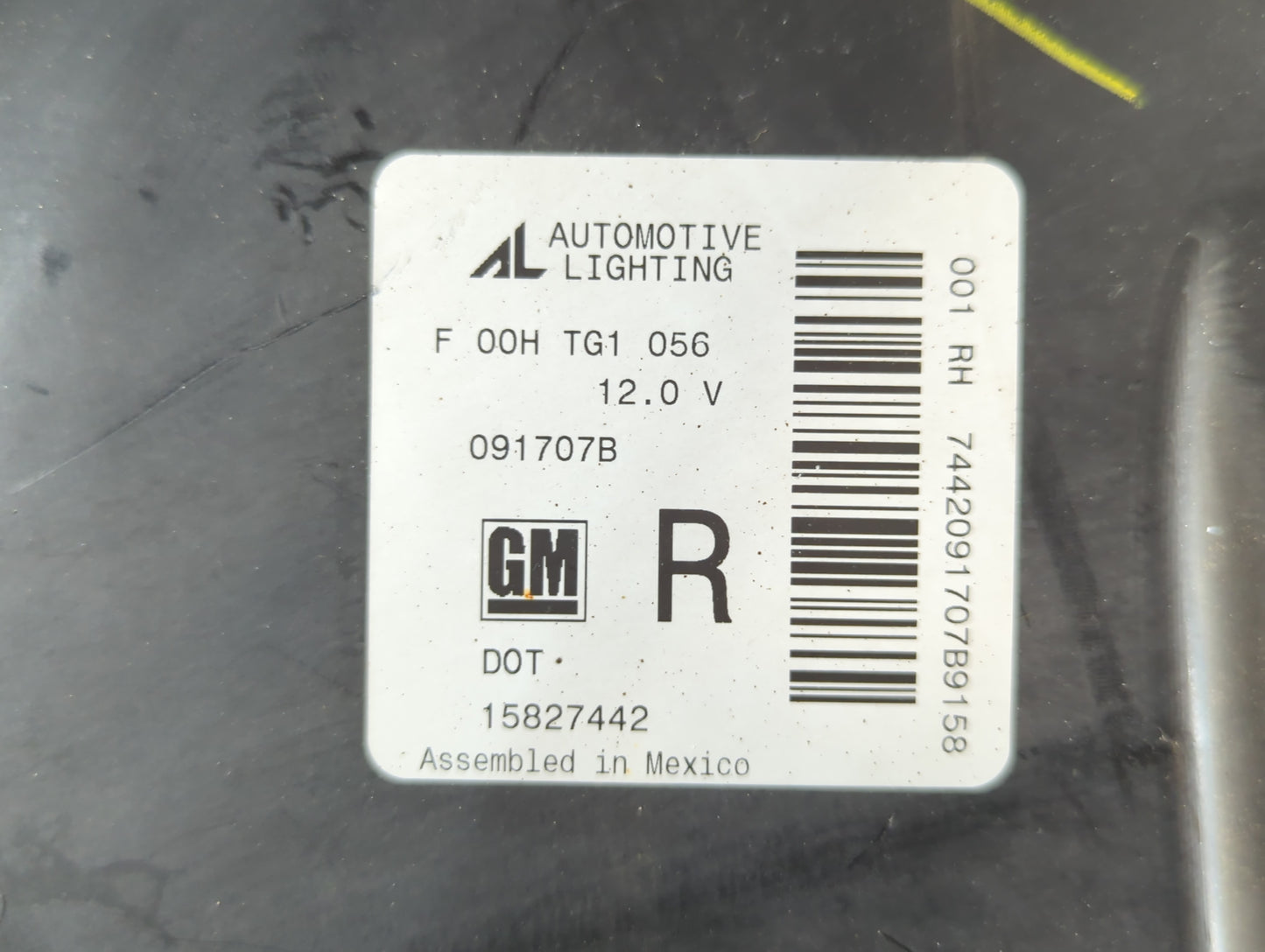 2006-2011 Chevrolet Hhr Passenger Right Oem Head Light Headlight Lamp - Oemusedautoparts1.com