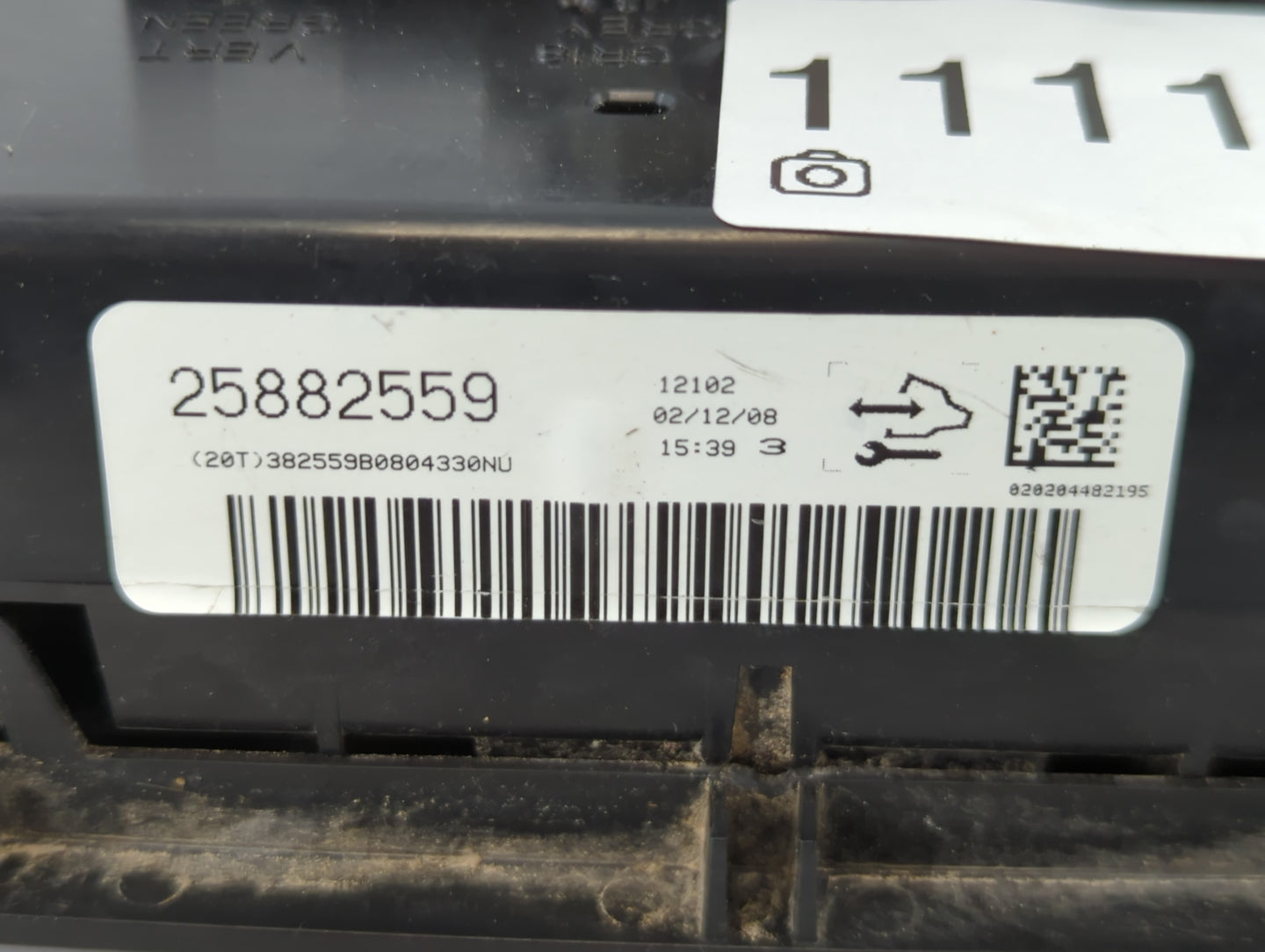2006-2008 Chevrolet Impala Climate Control Module Temperature AC/Heater Replacement P/N:25882559 Fits Fits 2006 2007 2008 OE