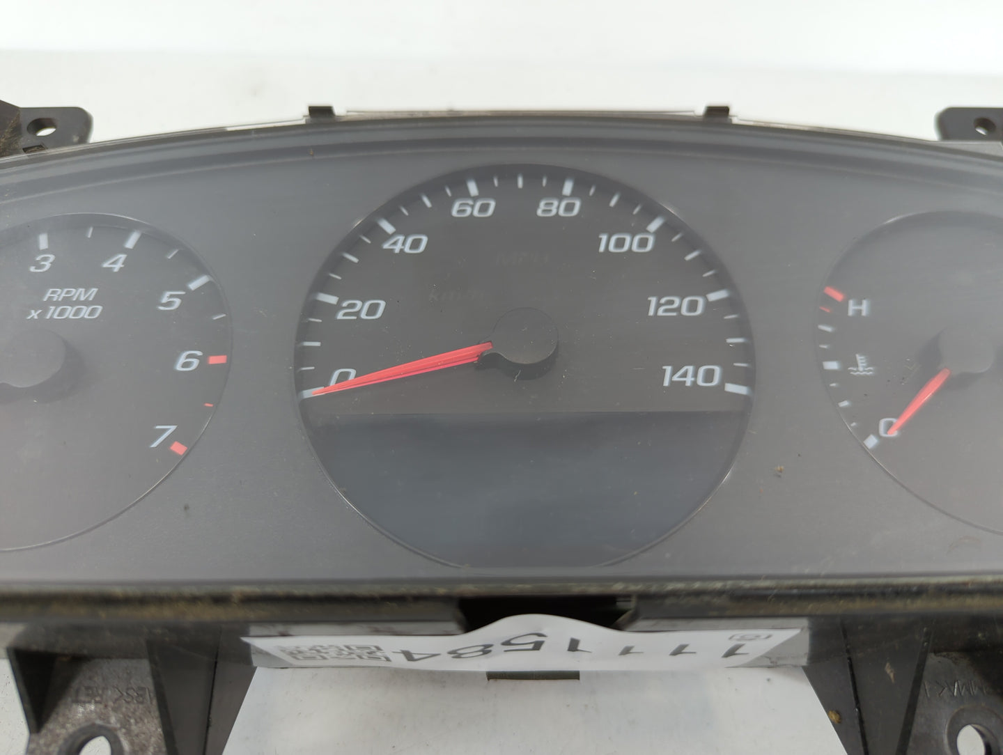 2008 Chevrolet Impala Instrument Cluster Speedometer Gauges P/N:25841497 Fits OEM Used Auto Parts - Oemusedautoparts1.com