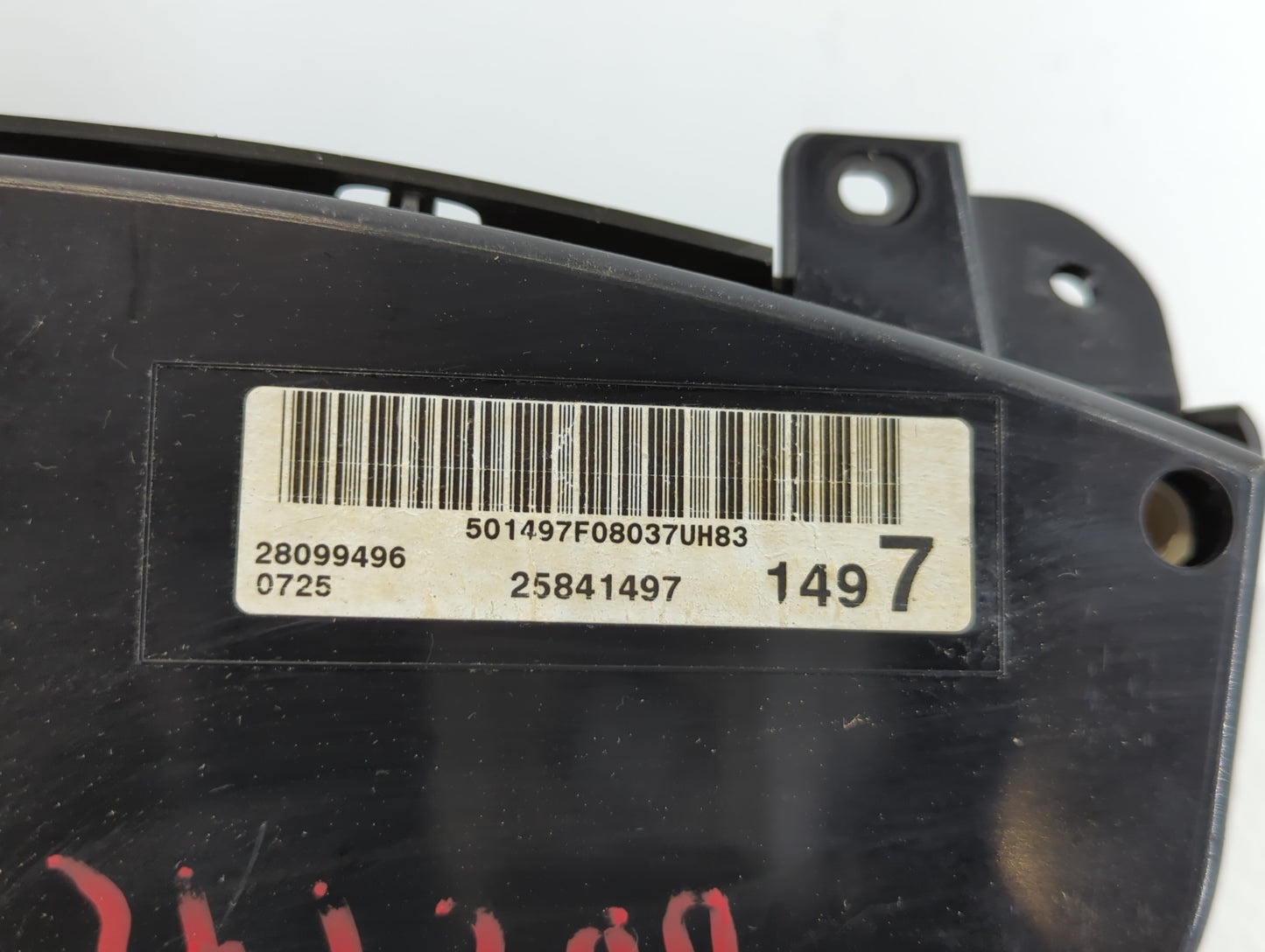 2008 Chevrolet Impala Instrument Cluster Speedometer Gauges P/N:25841497 Fits OEM Used Auto Parts - Oemusedautoparts1.com