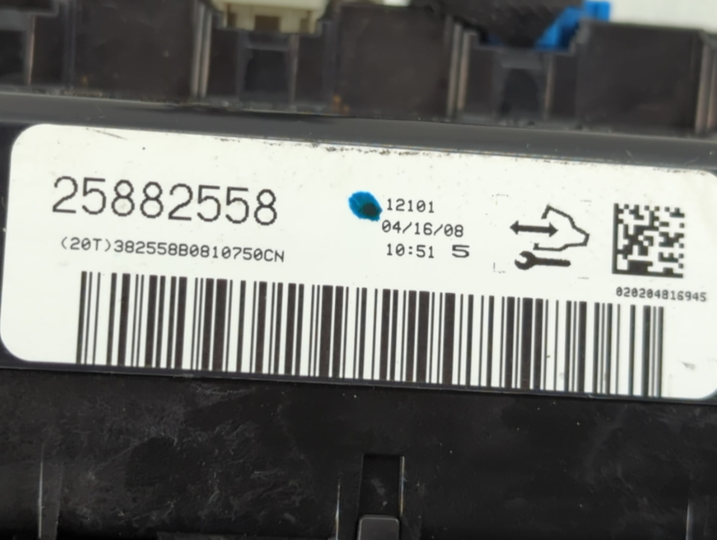 2006-2011 Chevrolet Impala Climate Control Module Temperature AC/Heater Replacement P/N:25882558 Fits OEM Used Auto Parts - 