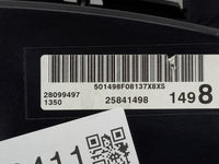 2008 Chevrolet Impala Instrument Cluster Speedometer Gauges P/N:25841498 Fits OEM Used Auto Parts - Oemusedautoparts1.com