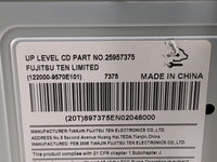 2007-2008 Chevrolet Impala Radio AM FM Cd Player Receiver Replacement P/N:25957375 Fits Fits 2007 2008 OEM Used Auto Parts -