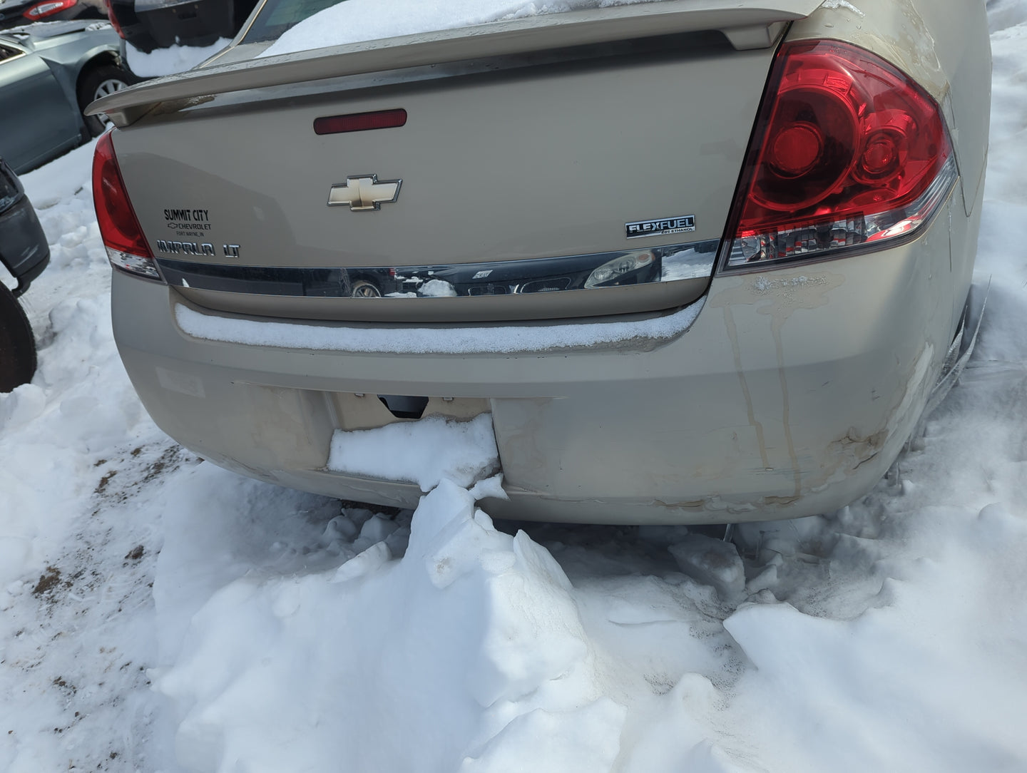 2006-2011 Chevrolet Impala Rear Bumper Assembly Oem 1354704 - Oemusedautoparts1.com