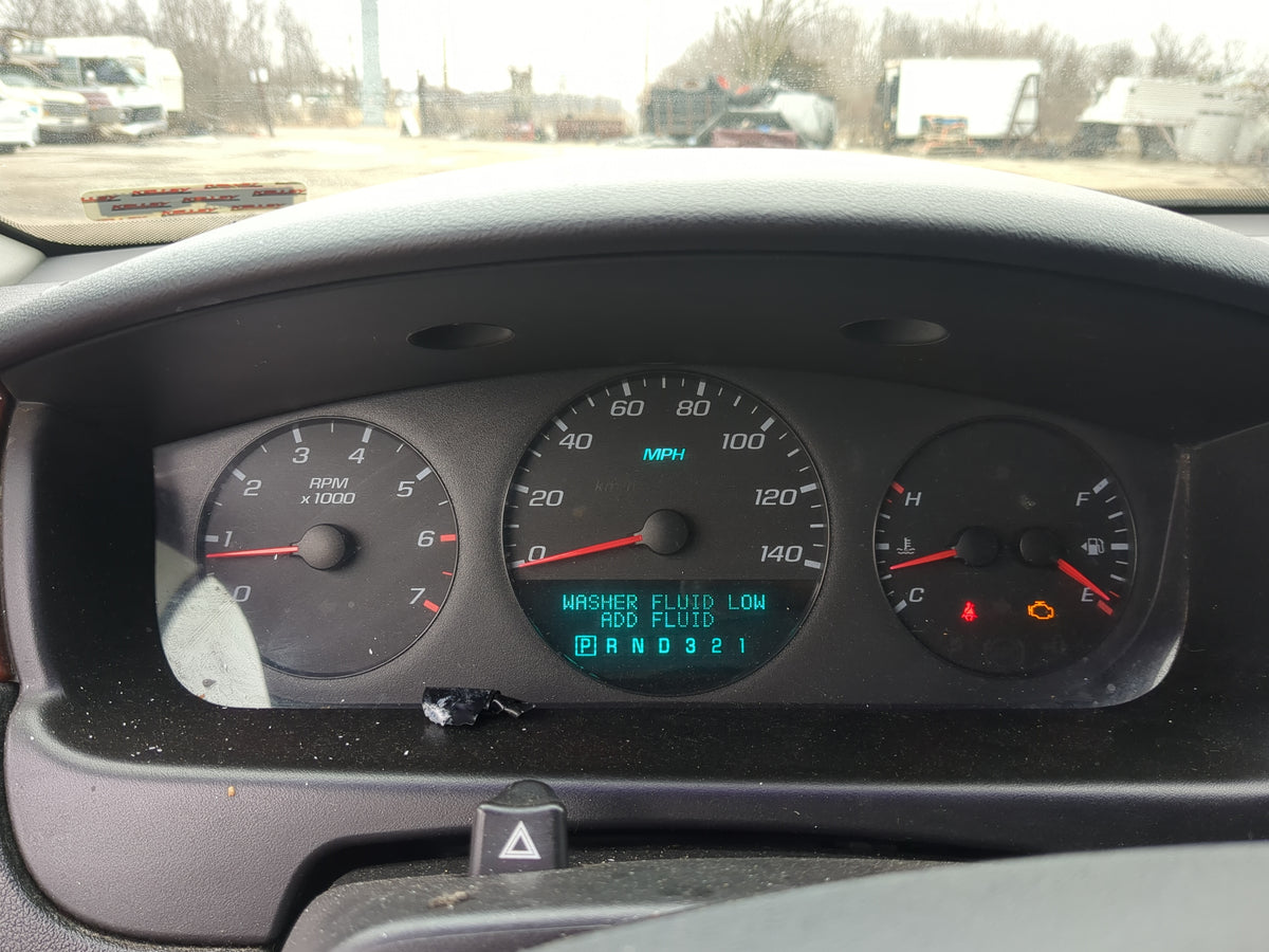 2008 Chevrolet Impala Instrument Cluster Speedometer Gauges Miles:216K Fits OEM Used Auto Parts - Oemusedautoparts1.com