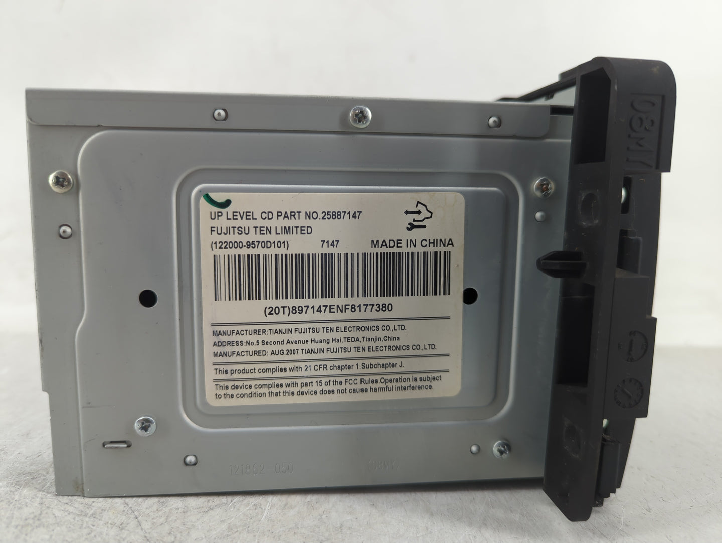 2007-2008 Chevrolet Impala Radio AM FM Cd Player Receiver Replacement P/N:25887147 Fits Fits 2007 2008 OEM Used Auto Parts -