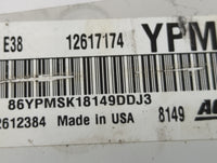 2008 Chevrolet Impala PCM Engine Control Computer ECU ECM PCU OEM P/N:12617174 12612384, 86YPMSK18149DDJ3 Fits Fits 2009 201