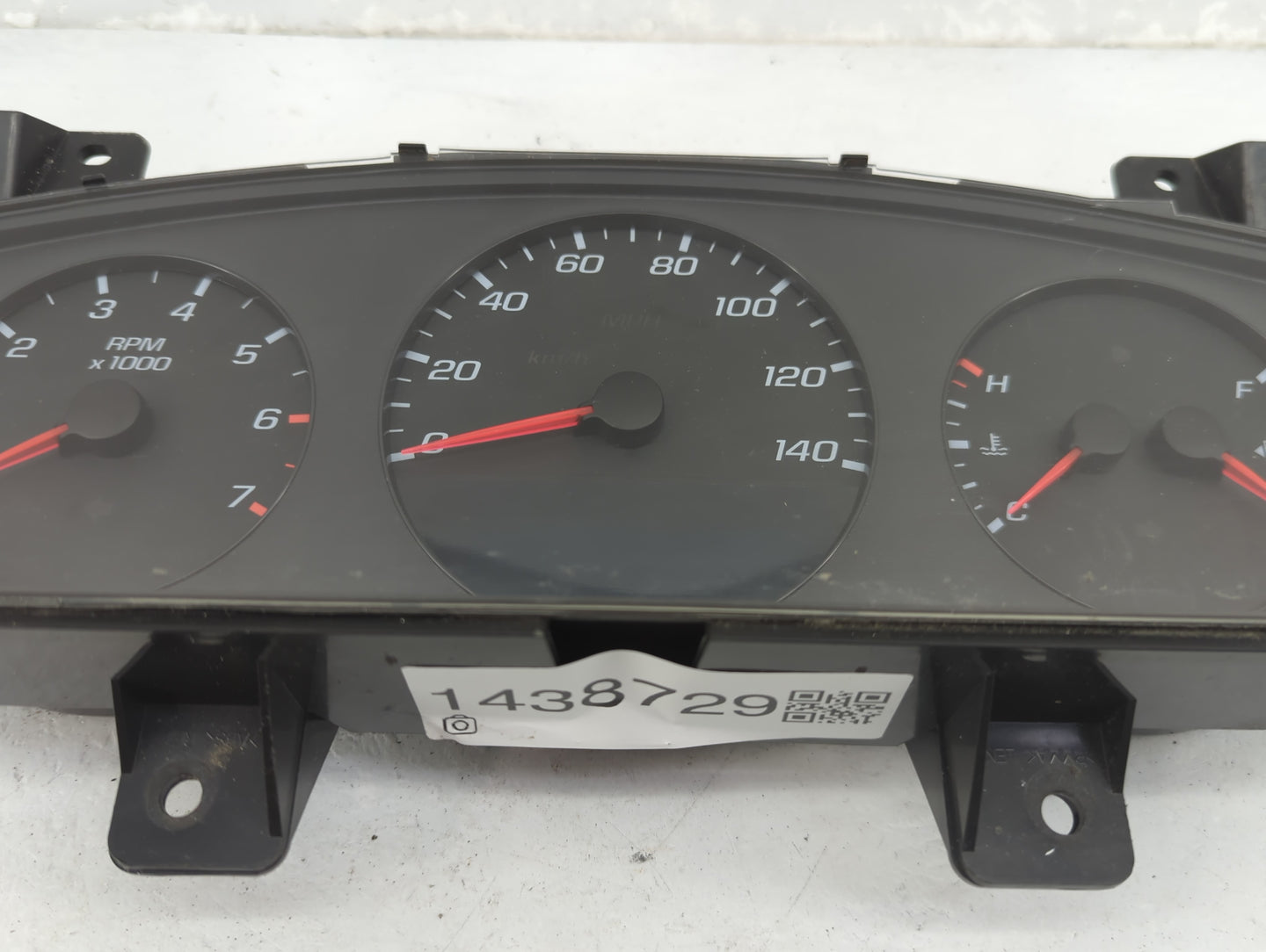 2008 Chevrolet Impala Instrument Cluster Speedometer Gauges P/N:25841497 Fits OEM Used Auto Parts - Oemusedautoparts1.com