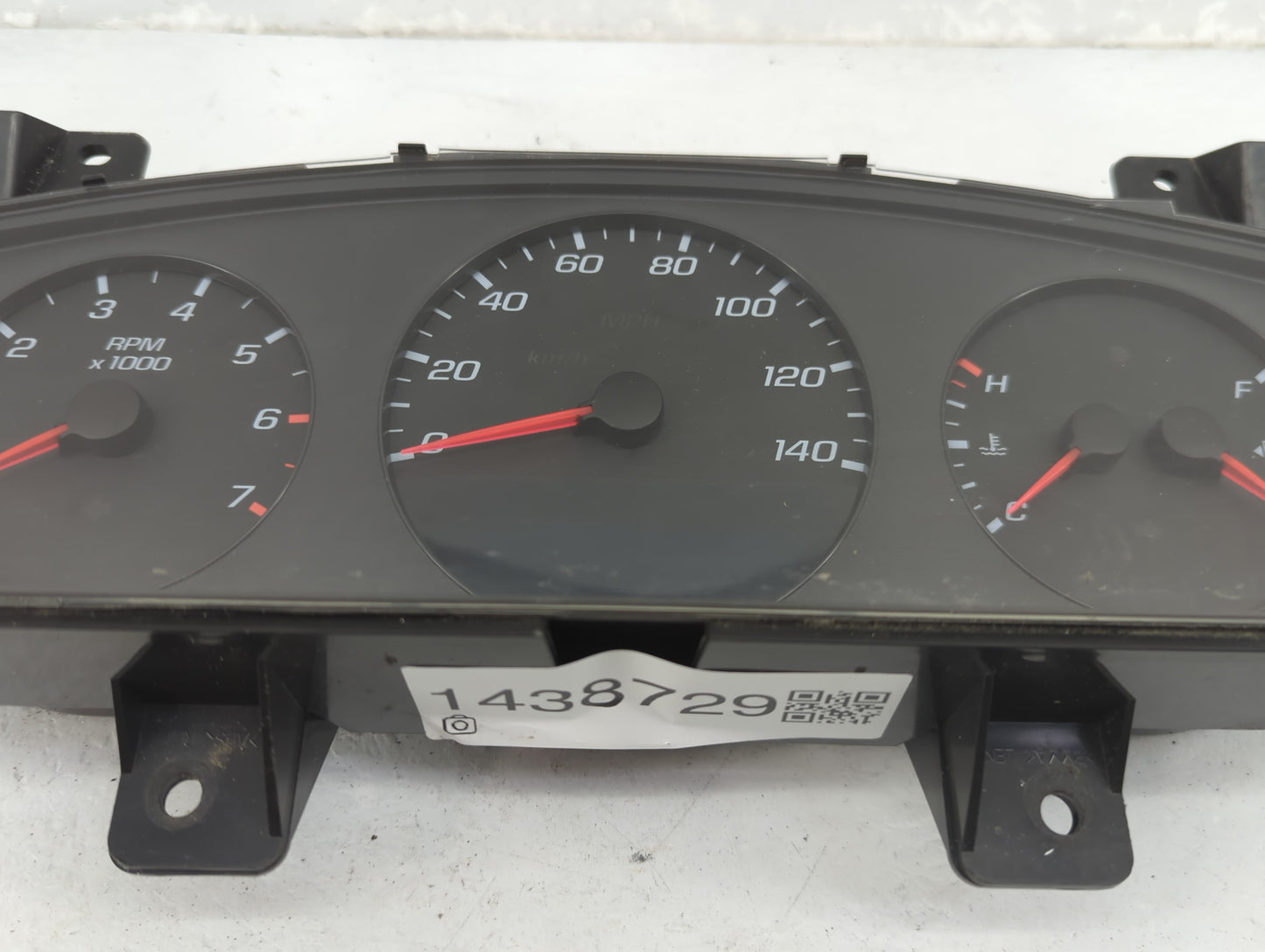 2008 Chevrolet Impala Instrument Cluster Speedometer Gauges P/N:25841497 Fits OEM Used Auto Parts - Oemusedautoparts1.com