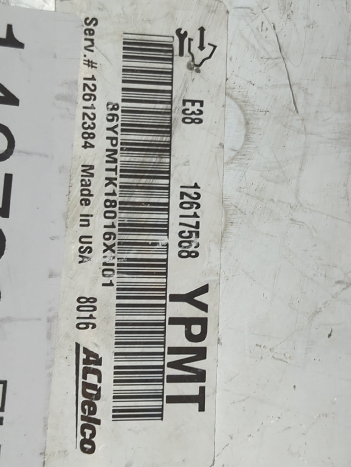 2008 Chevrolet Impala PCM Engine Control Computer ECU ECM PCU OEM P/N:12612384 12617568 Fits Fits 2009 2011 OEM Used Auto Pa