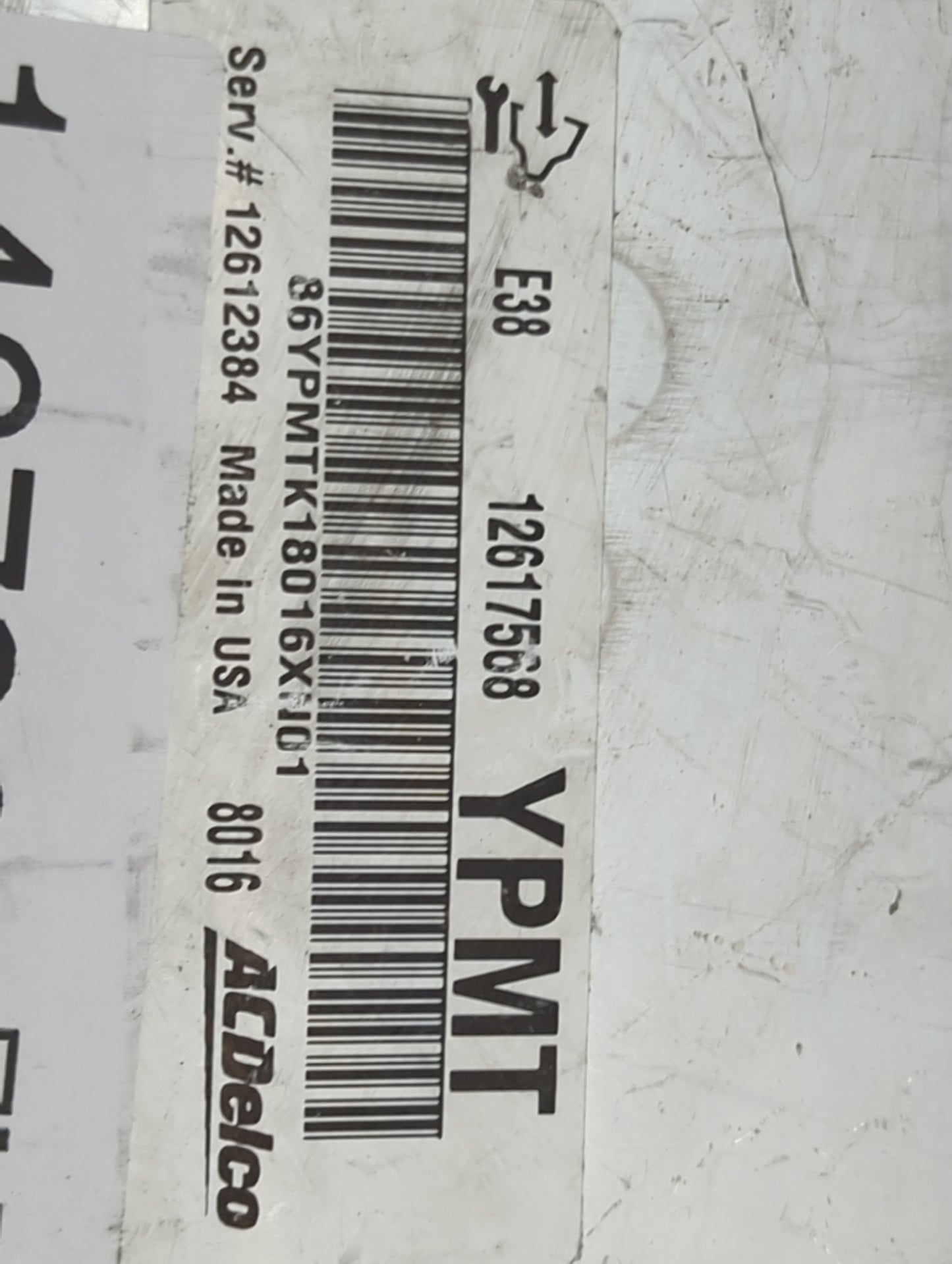 2008 Chevrolet Impala PCM Engine Control Computer ECU ECM PCU OEM P/N:12612384 12617568 Fits Fits 2009 2011 OEM Used Auto Pa