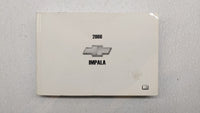 2008 Chevrolet Impala Owners Manual Book Guide P/N:15863019 OEM Used Auto Parts - Oemusedautoparts1.com