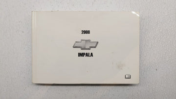 2008 Chevrolet Impala Owners Manual Book Guide P/N:15863019 OEM Used Auto Parts - Oemusedautoparts1.com