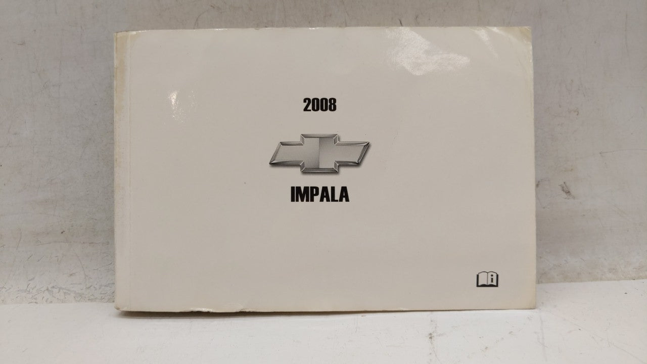 2008 Chevrolet Impala Owners Manual Book Guide OEM Used Auto Parts - Oemusedautoparts1.com
