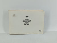 2008 Chevrolet Impala Owners Manual Book Guide P/N:15863019B OEM Used Auto Parts - Oemusedautoparts1.com