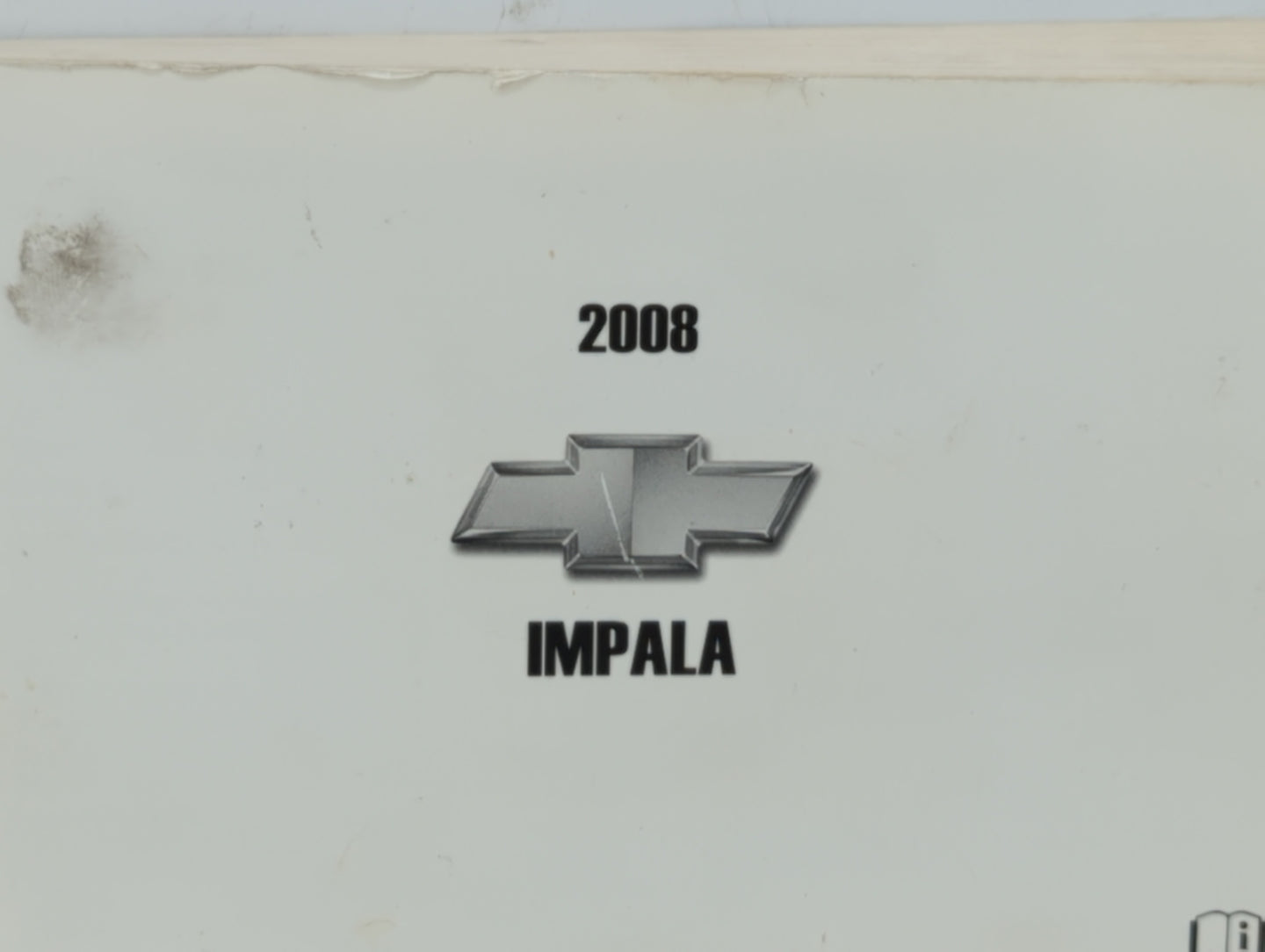 2008 Chevrolet Impala Owners Manual Book Guide P/N:15863019B OEM Used Auto Parts - Oemusedautoparts1.com